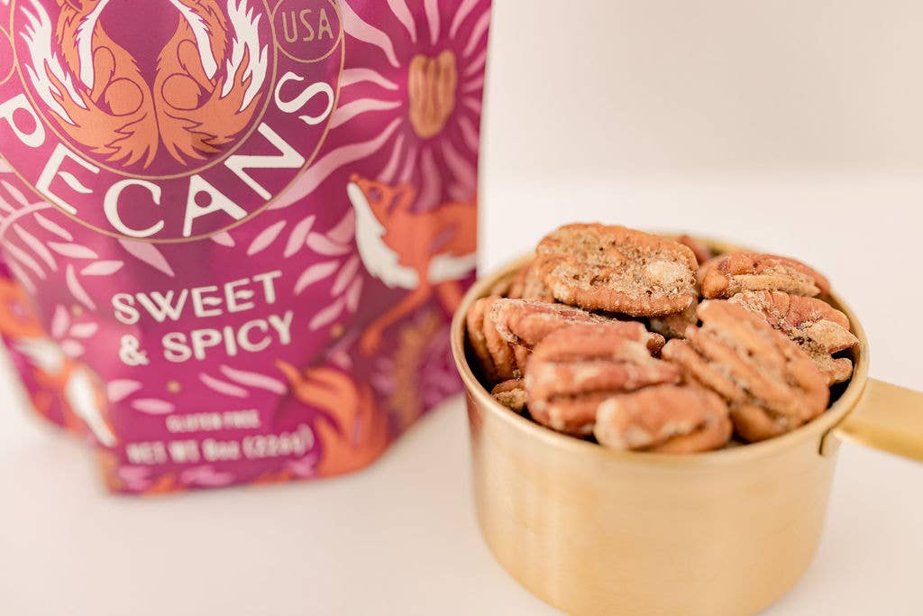 Zorro Pecans - Sweet & Spicy (Farm-Fresh, Family-Owned) - Candycopia