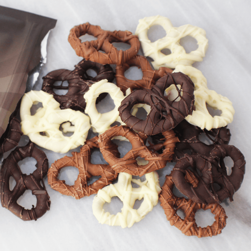 Vermont Nut-Free Chocolates: Mini-Twist Assorted Pretzels - Candycopia