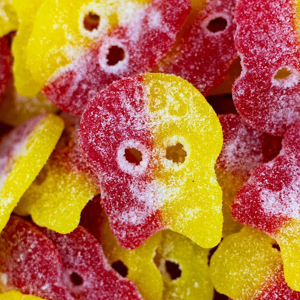 BUBS Giant Sour Skull Mix - Raspberry/Lemon (6oz) - Candycopia