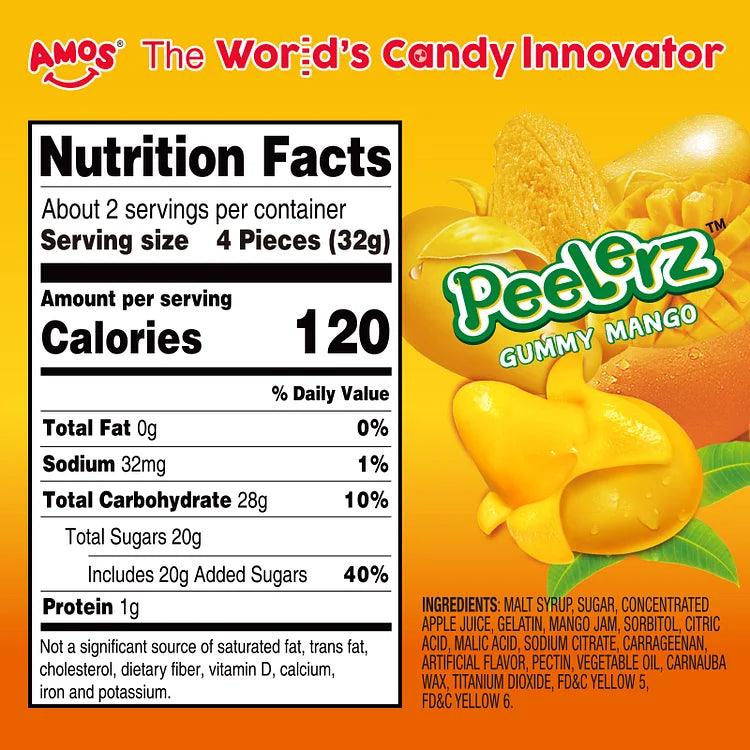 Peelerz - Peelable Mango Gummy Candy, As Seen on TikTok (3oz) - Candycopia