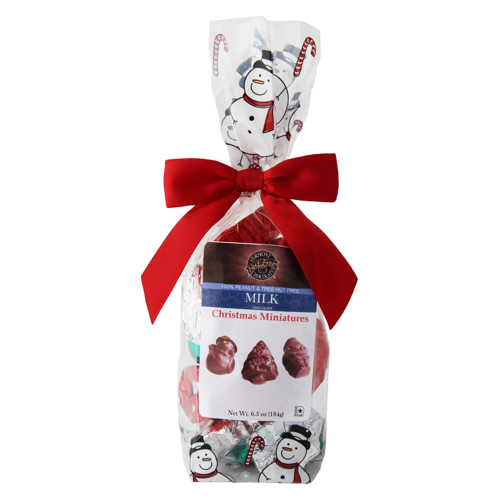 Vermont Nut-Free Chocolates - Solid Chocolate Christmas Miniatures: Dark - Candycopia