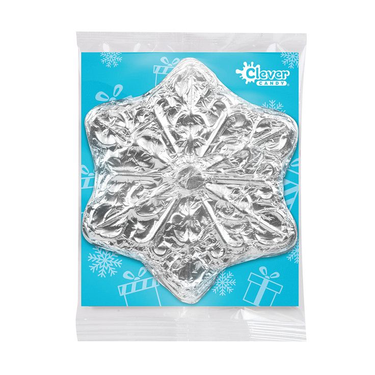 Clever Candy - Solid Milk Snowflake Chocolate (3oz)