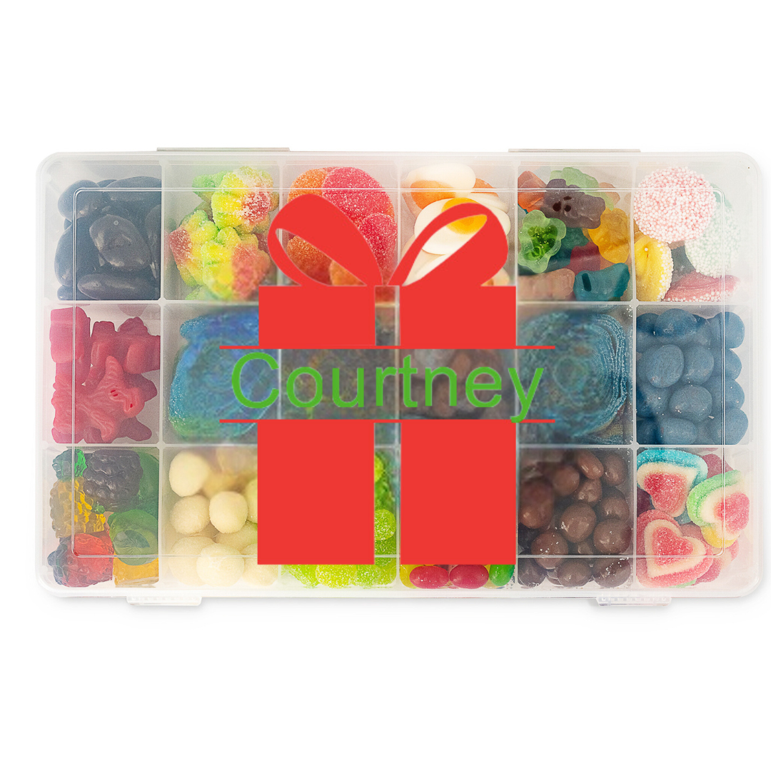 Personalized Holiday Candy Tackle Box